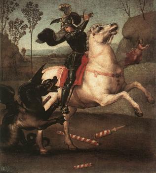 Raphael : St George Fighting the Dragon